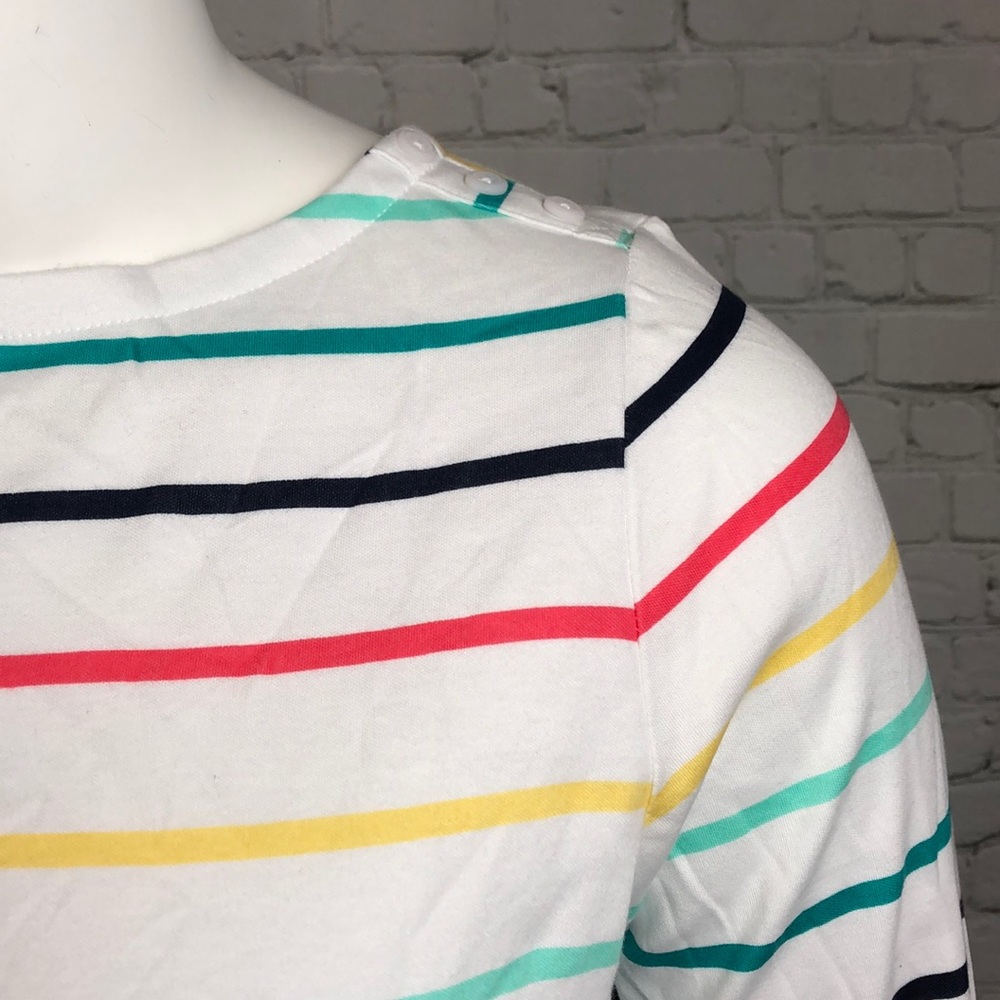 0X 2X 3X Charter Club Striped Cotton Top Plus Size - Picture 5 of 5